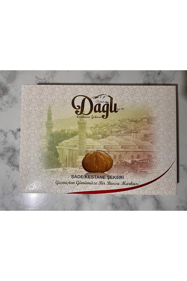 Hediyelik Büyük Kutu Sade Kestane Şekeri (NET:400GR.) - 2