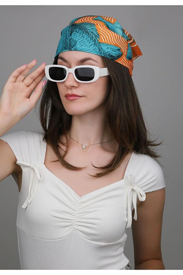 Eșarfă multicoloră United Fish Design - 1