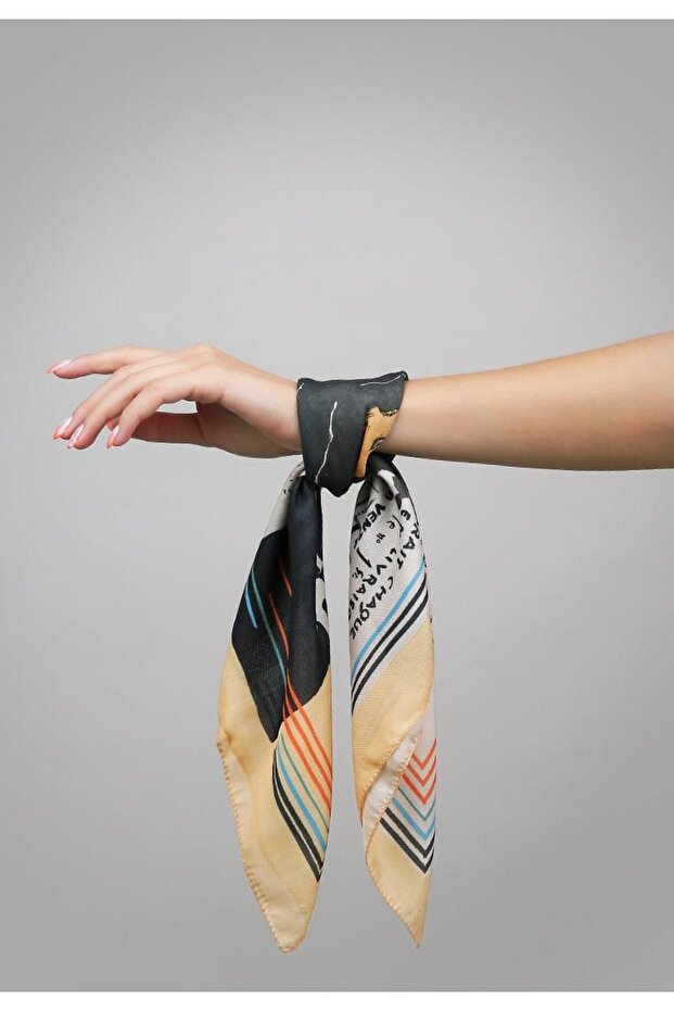 Eșarfă multicoloră Revue Design - 4