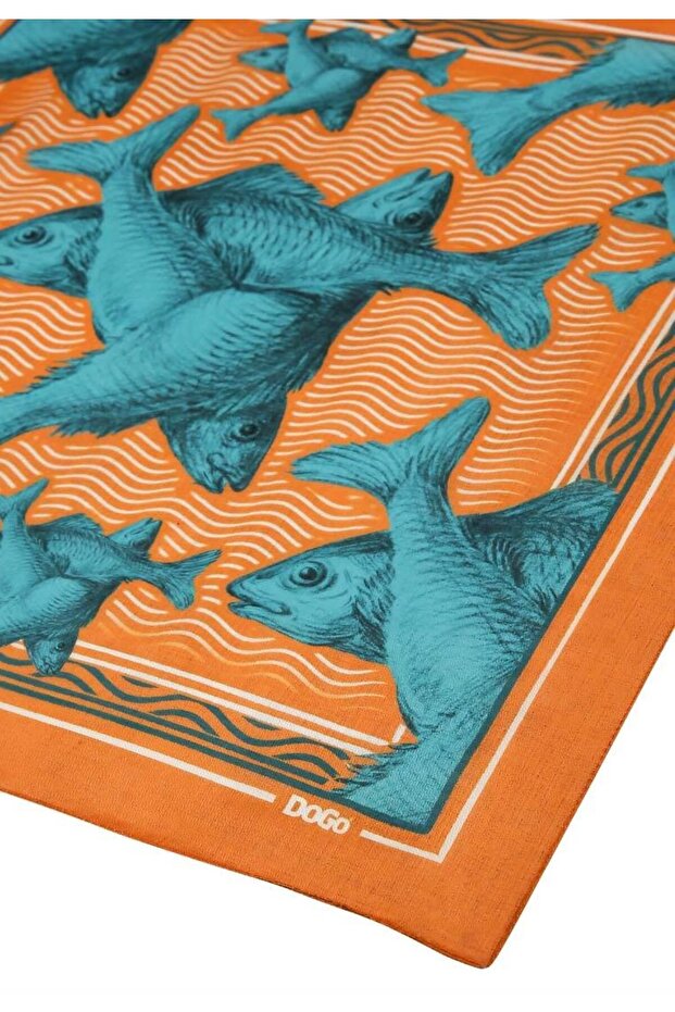 Eșarfă multicoloră United Fish Design - 7