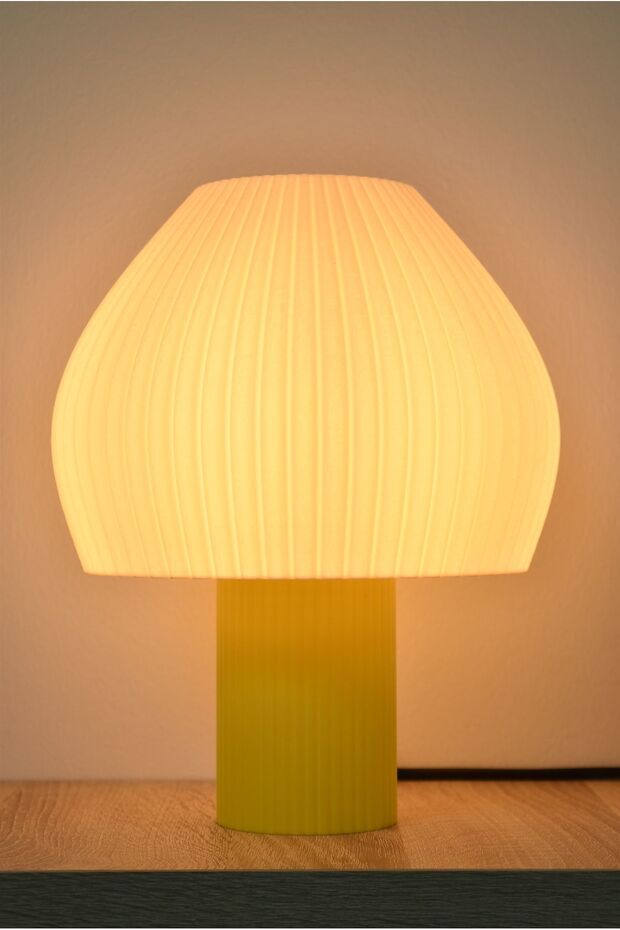 Virtulamp Modern Sarı Abajur - 1
