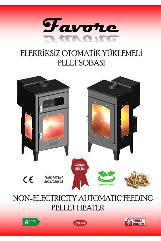 Pelet Şömine Sobası Türkiye'nin Tek Döküm Pelet Sobası - 1