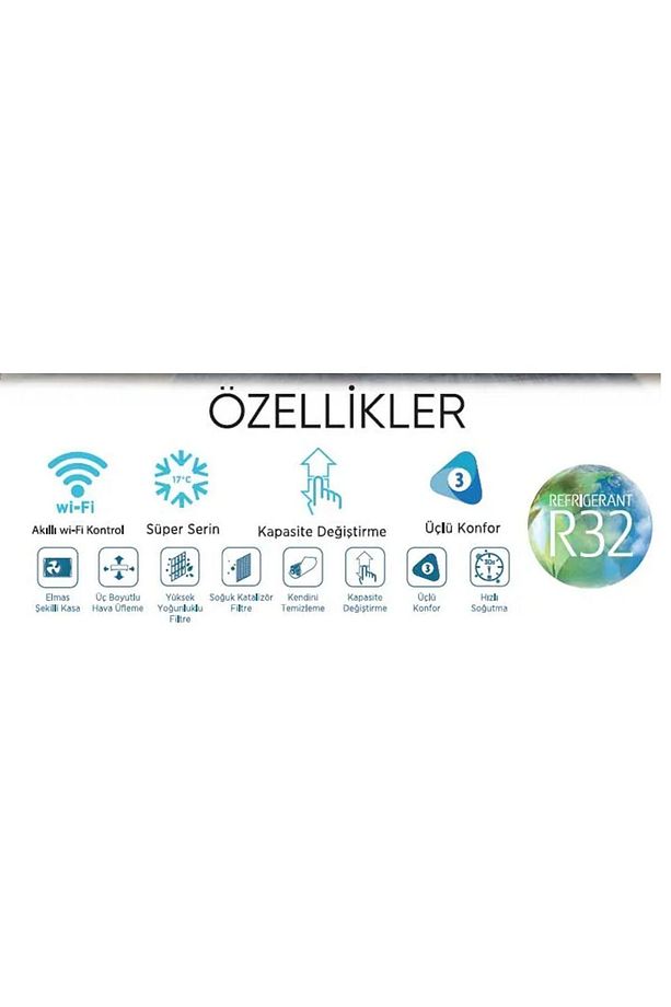2025 Model A Wifi Xtreme Save Ag2eco-09nxd0-ı Duvar Tipi 9.000 Btu Inv. Klima - 5