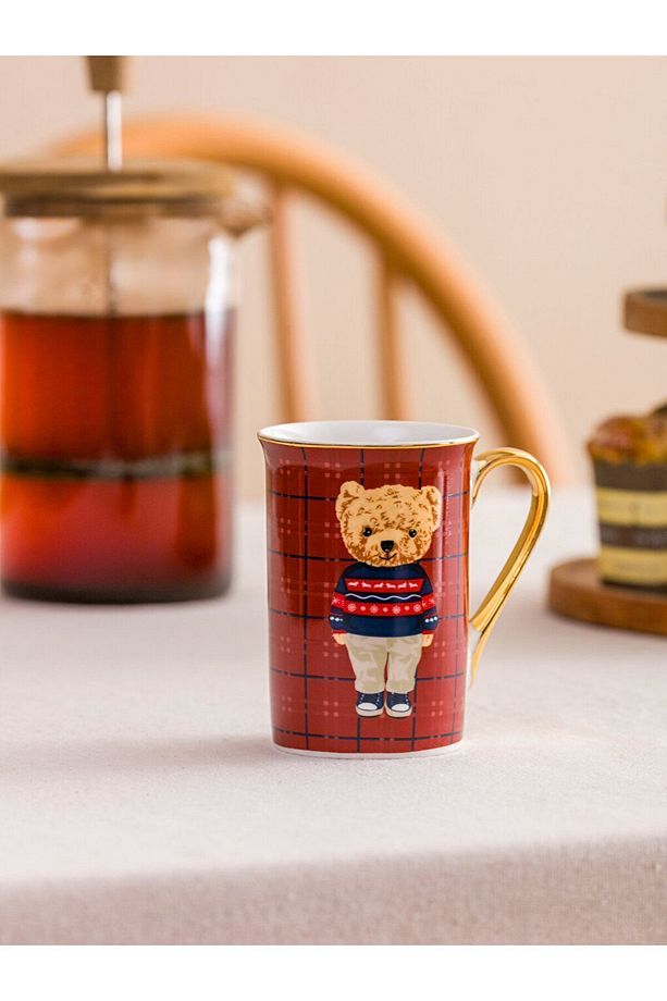 LCW HOME Teddy Ayıcık Baskılı Porselen Kupa 363 Ml - 5