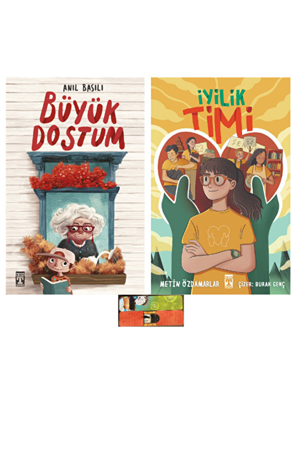 İyilik Timi,Büyük Dostum set 2kitap-Metin Özdamarlar- Anıl basılı