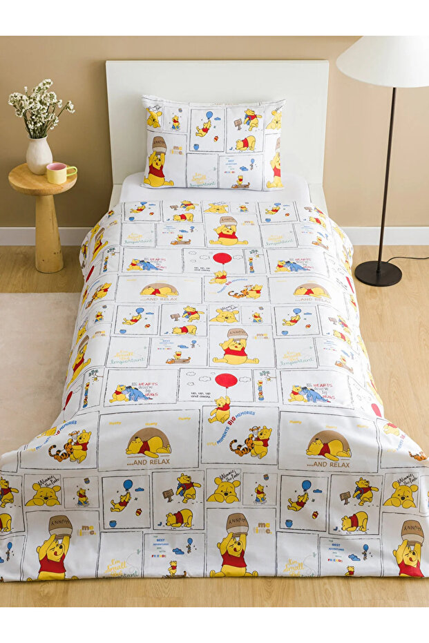 LCW HOME Winnie the Pooh Baskılı Tek Kişilik Nevresim Seti - 2