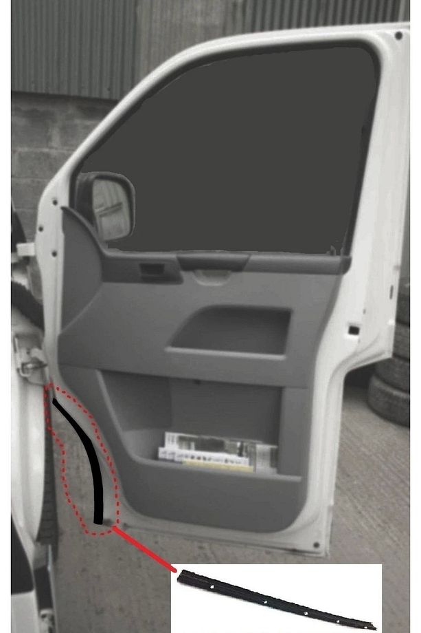 Wolsvagen Transporter T5/t6 Ön Kapı Alt Fitili Sağ-sol Takım - 1