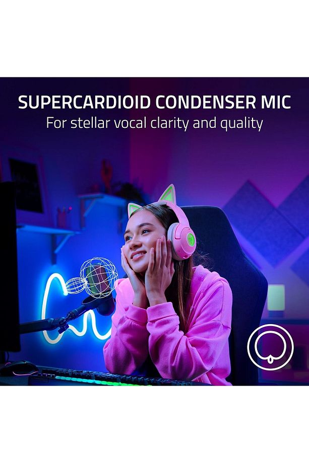 Seiren V3 Chroma RGB USB Mikrofon Dokunarak Sessize Alma Özellikli - Siyah - 4