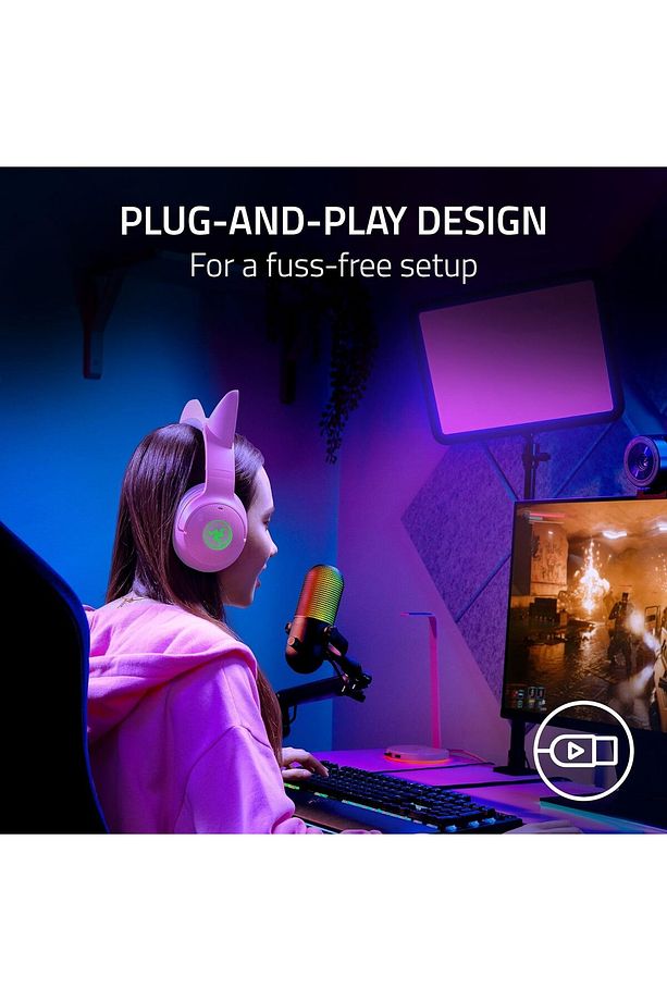 Seiren V3 Chroma RGB USB Mikrofon Dokunarak Sessize Alma Özellikli - Siyah - 6