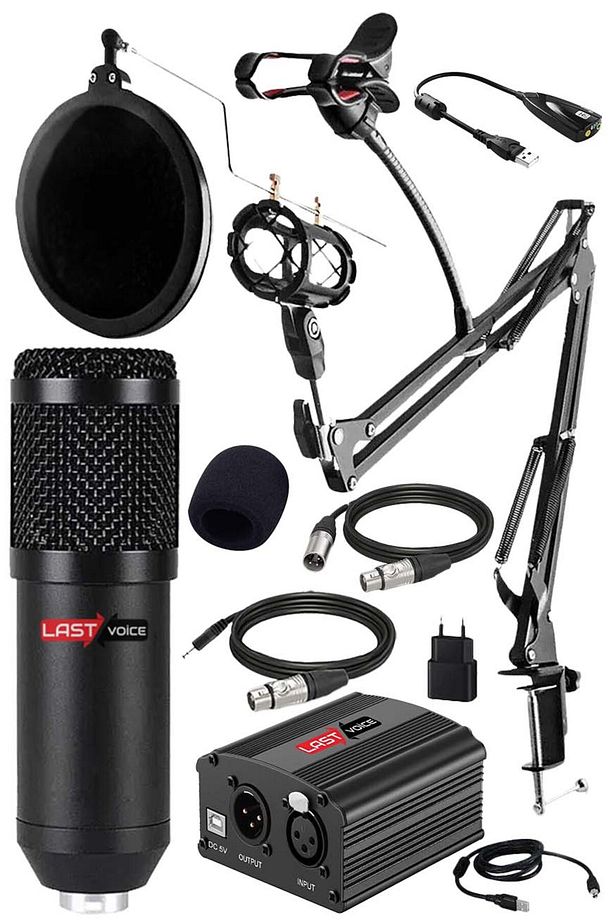 Home Paket Bm800 Mikrofon Set-01 Stand Phantom Power - 1