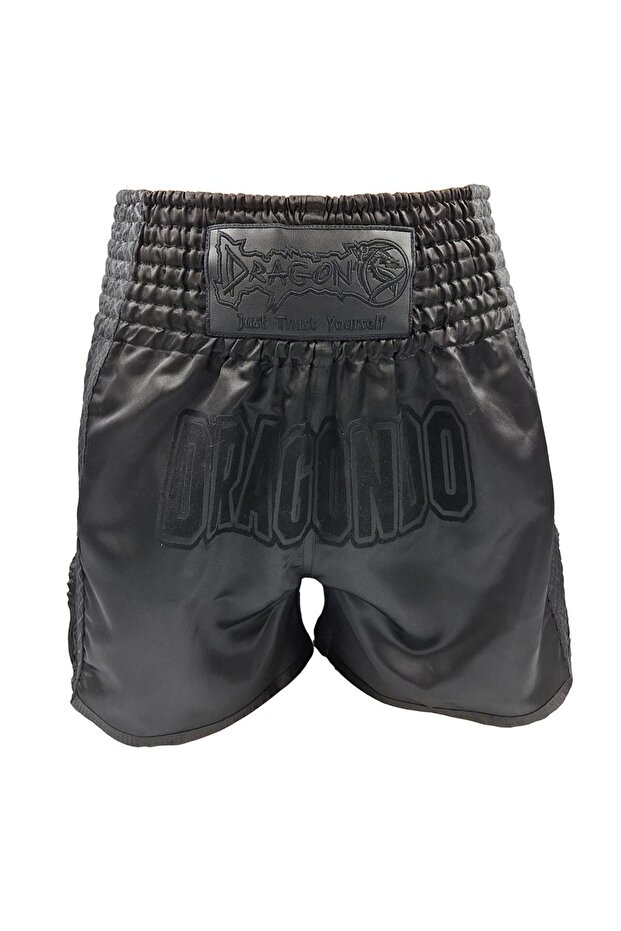 Mt3025 Black Night Muay Thai Shorts Black Training Shorts