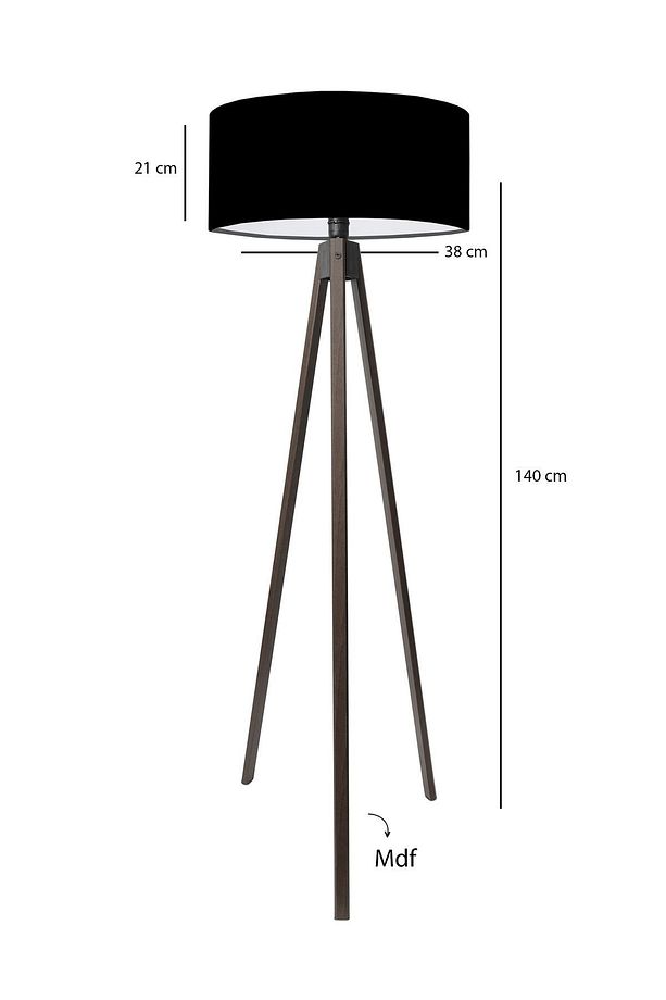 Homing Koyu Venge Ayaklı Tripod Lambader - 4