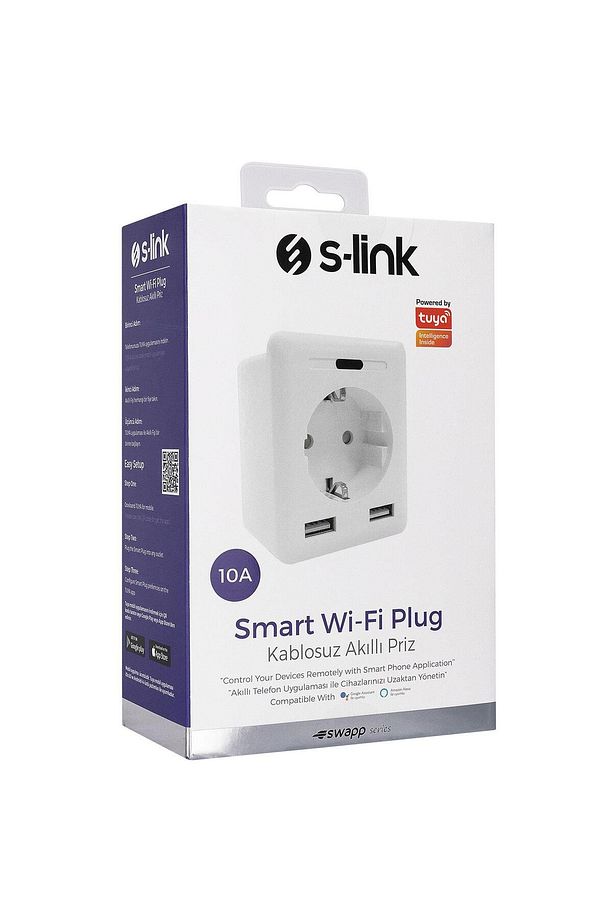 Sl-04 10a Akım Kor. Wifi Tuya Akıllı Priz 4 Adet - 7