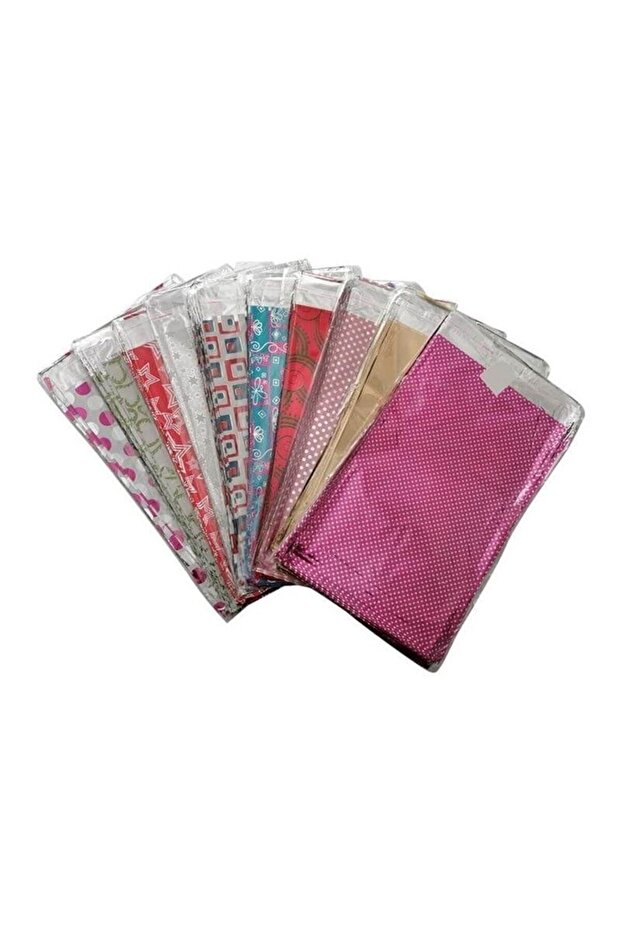 Metalized Gift Bag Package 20x25 cm Self Taped Colorful Gift Package 100 Pcs