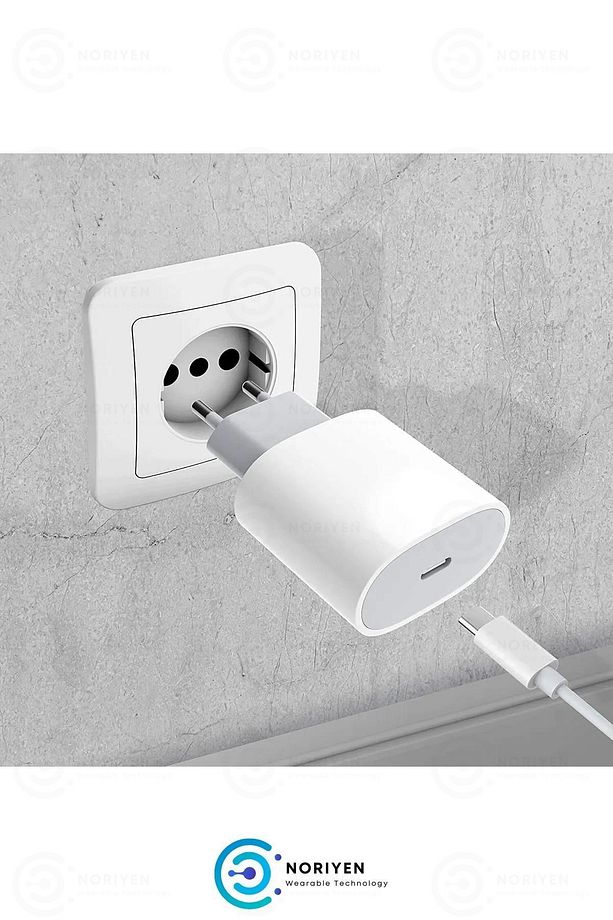 iPhone Tüm Serilere Uyumlu 20w Hızlı Şarj Aleti 6 7 8 X 11 12 13 14 15 İçin Type-C Girişli Adaptör - 7