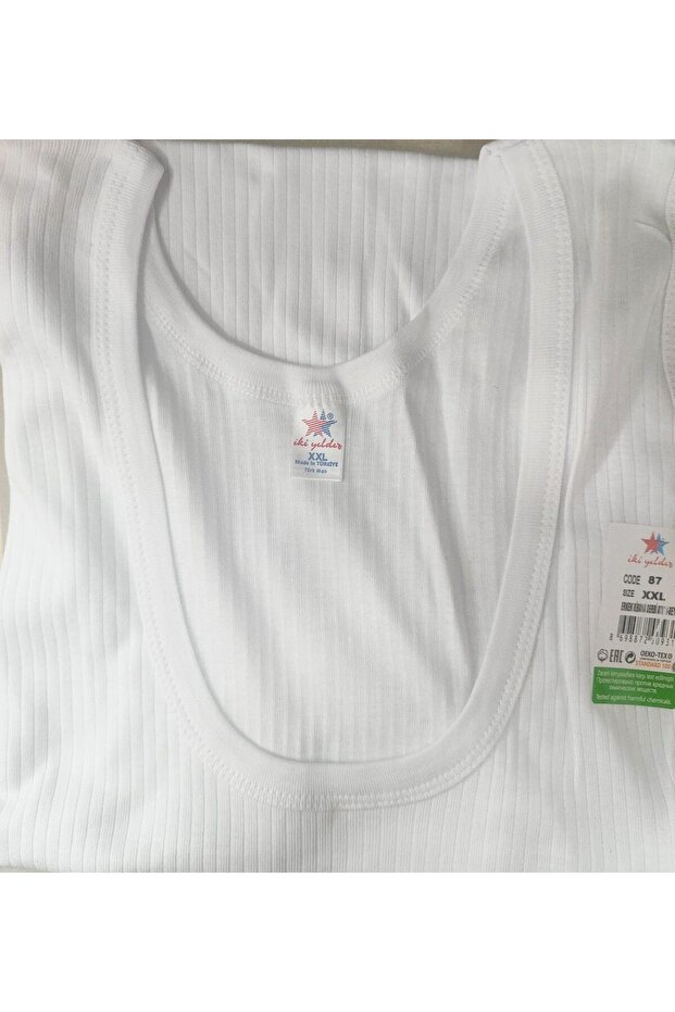 Men's White 6-Piece Ribbed Athlete %100 Cotton