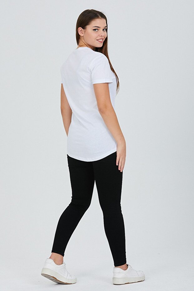 White Double Sleeve Cotton Basic - 4