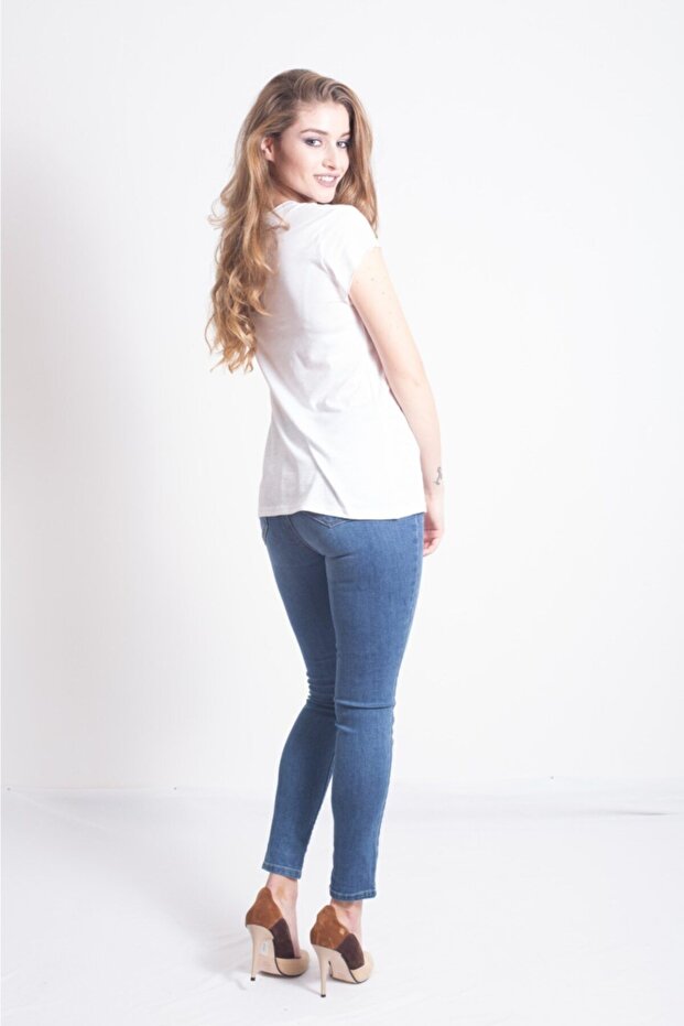 Συσκευασία με 2 Λευκά Basic πλεκτά μπλουζάκια - 3