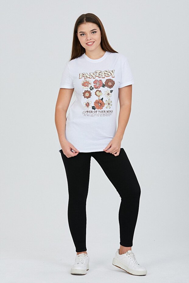 White Double Sleeve Cotton Basic - 2