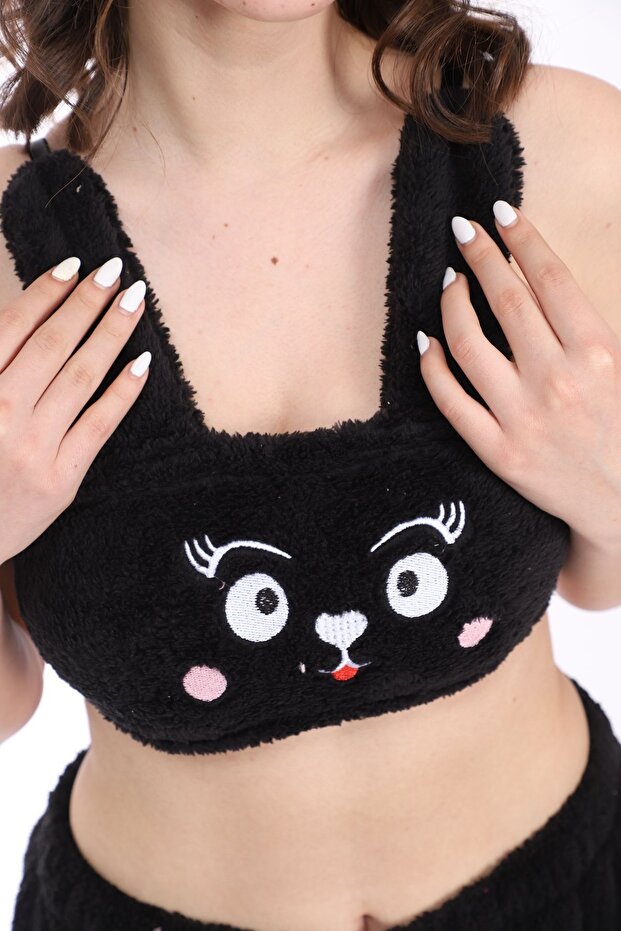 Polar Şortlu Pijama Takımı - 4