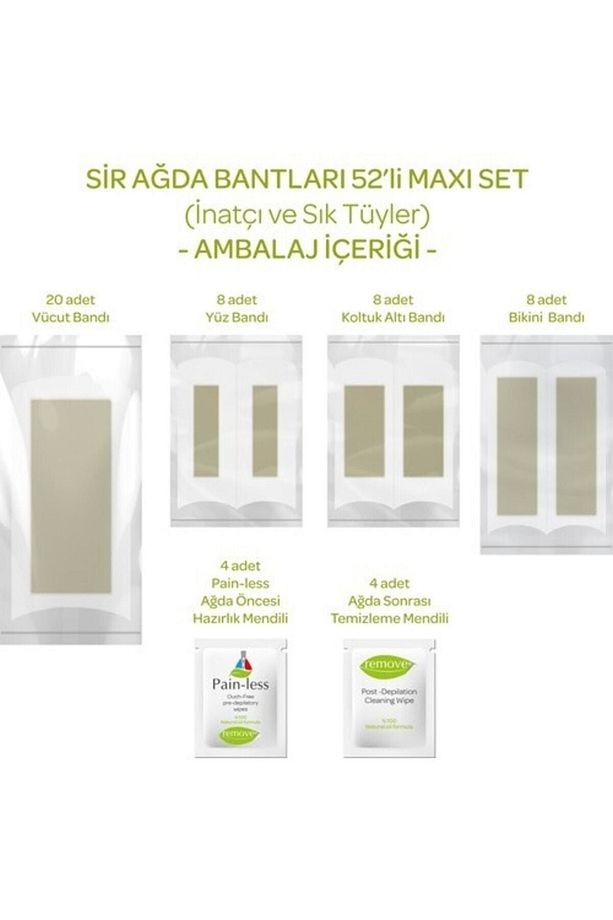 Mucize Natçı Ve Sık Tüy Sir Ağda Bantları 52'li - 3