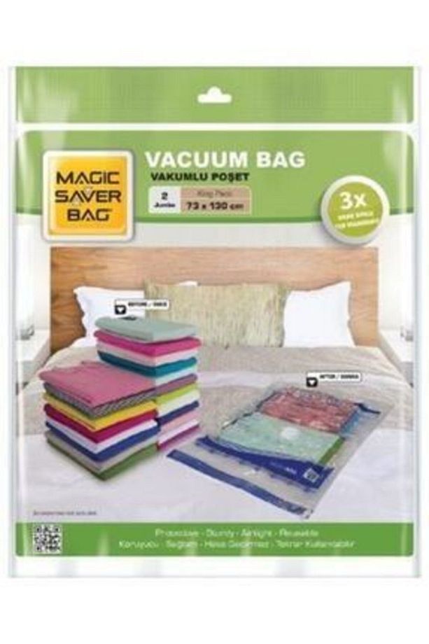 Vakumlu Poşet Vakumlu Torba Vakumlu Hurç 2 Adet Jumbo(73x130cm) - 1
