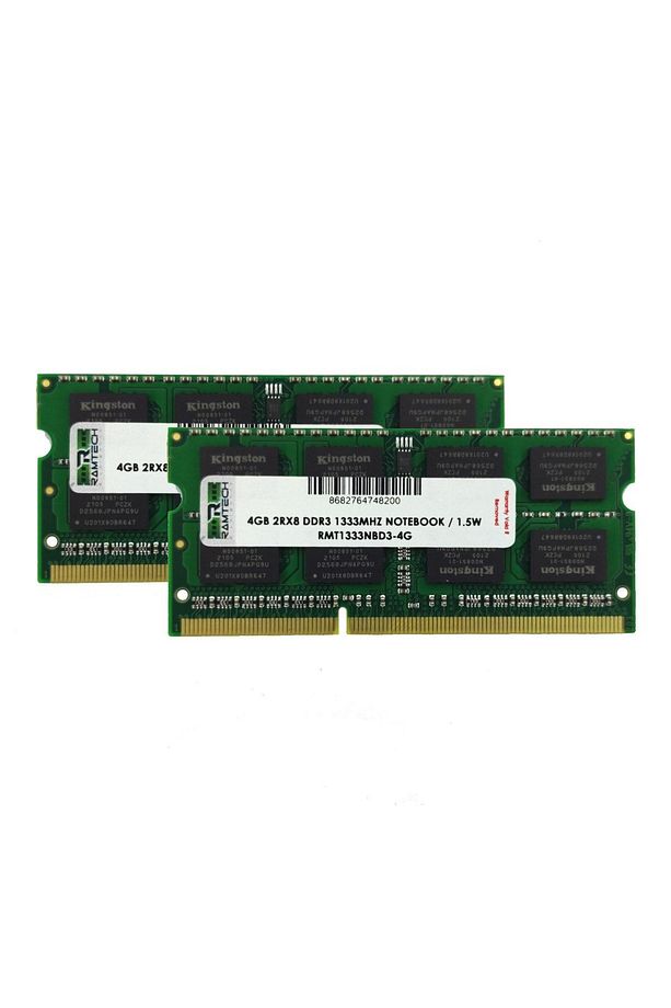 8gb (4x4 Dual) Ddr3 1333mhz 1.5 V Intel Ve Amd Işlemcilere Uyumlu Notebook Ram - 2
