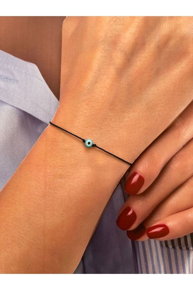 Elegant Glass Evil Eye Bead Bracelet