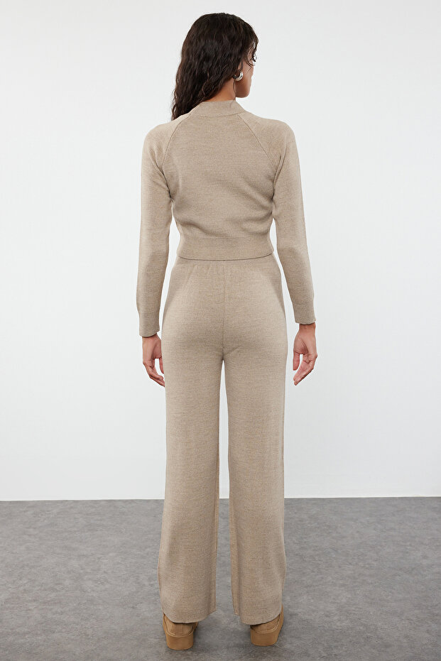 Mink Crop Basic Knitwear Bottom-Top Set TWOAW24AU00024 - 5