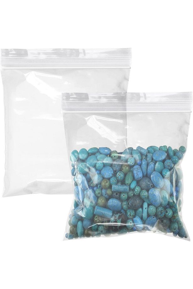 Dayanıklı Şeffaf Kilitli Torba 5x5 cm 100 Adet Kına, Kuruyemiş, Mutfak Poşeti - 3