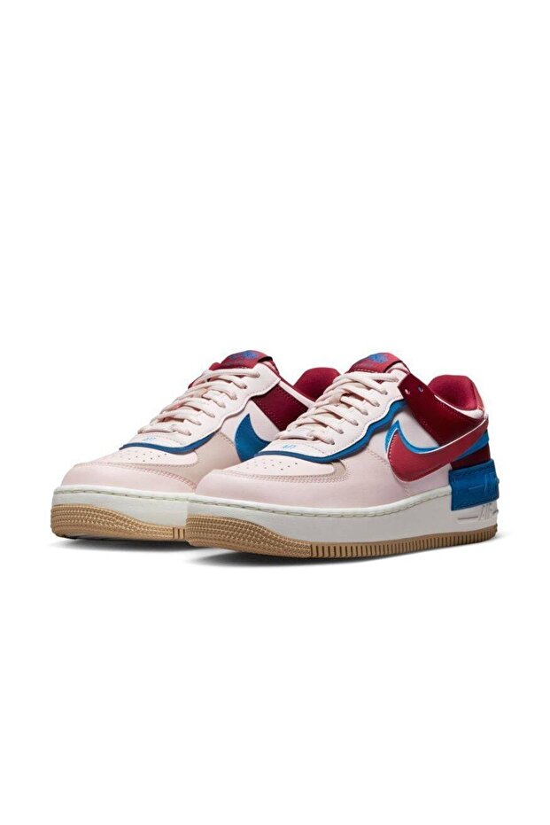Air Force 1 Shadow Women's Pink/Burgundy Color Sneakers - 1