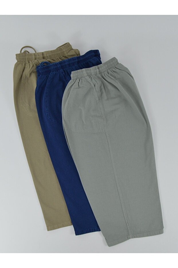 Large Size Men's Capri - 100% Cotton, 3 Pack Washable Hammock