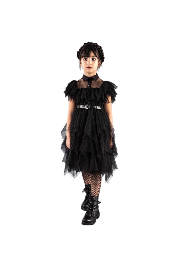 Black Evening Dress - Wednesday Costume Dress