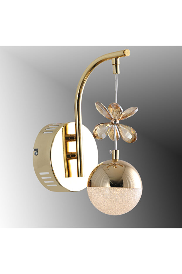 TT099-SR TT - Lighting Bulk Stoned Yellow LED Sconce with 3 Color Modules
