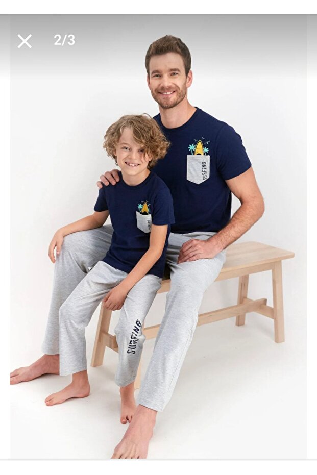 Baba Oğul Yazlık Pijama - 3