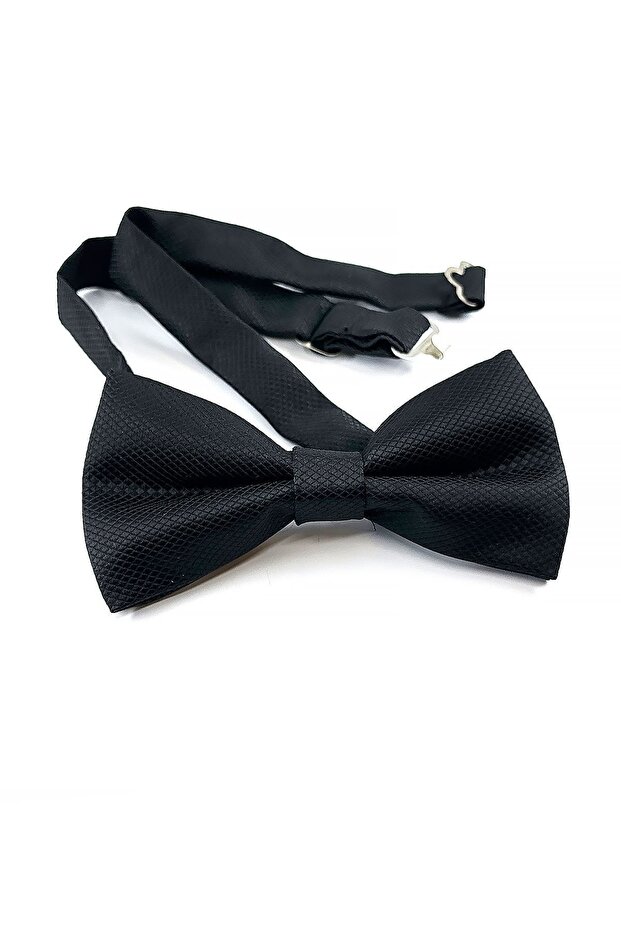 ربطة عنق سوداء منقوشة ذاتيًا P488 - 7