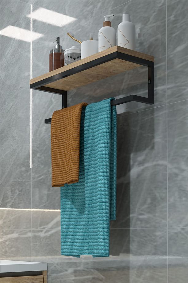 Ay Banyo Rafı , Duvar Rafı , Havlu Rafı 1002 - 7