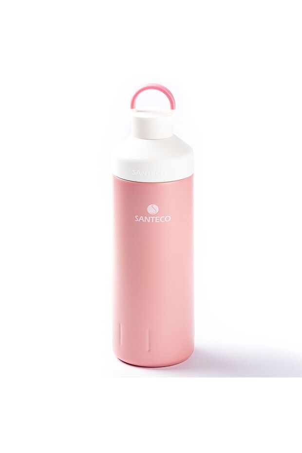 024-01-Pink Stainless Steel Water Bottle 590ml