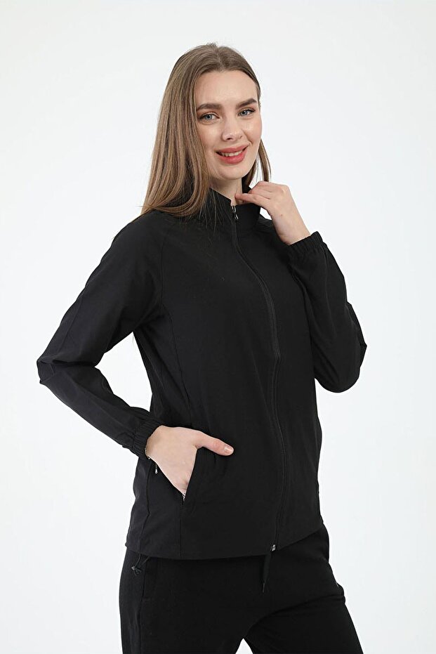 سويت شيرت نسائي Micro Full Zip Rose W6232300