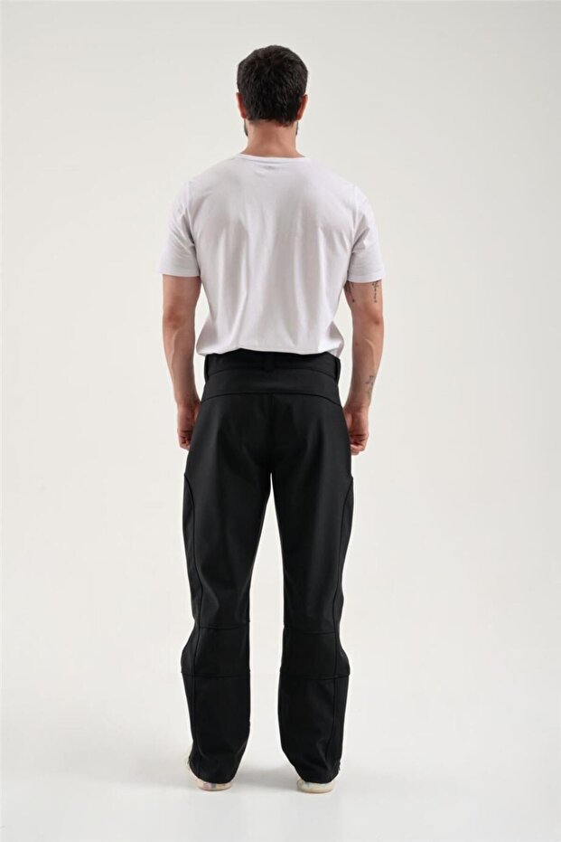 Erkek Siyah Softshell Kayak Pantolon 2313005 - 5