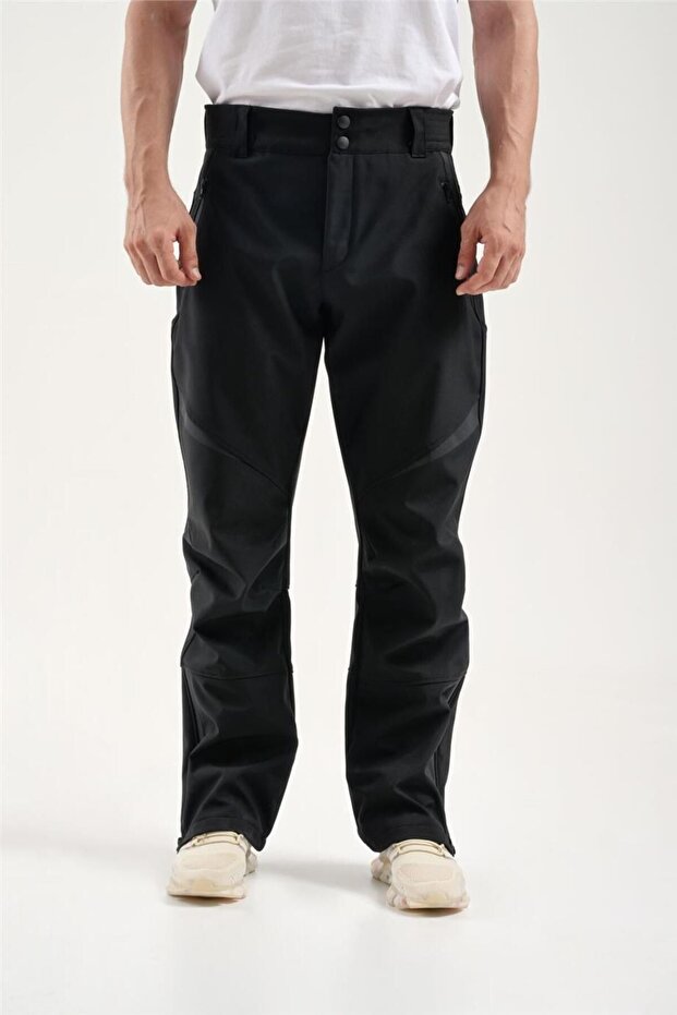 Erkek Siyah Softshell Kayak Pantolon 2313005 - 1
