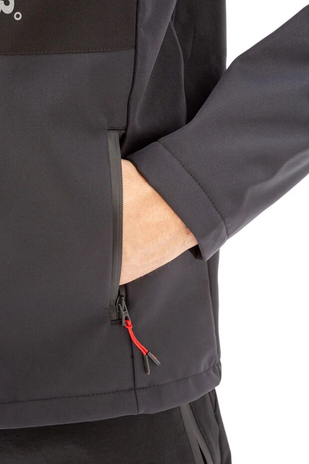 Erkek Softshell Mont - Siyah - 5