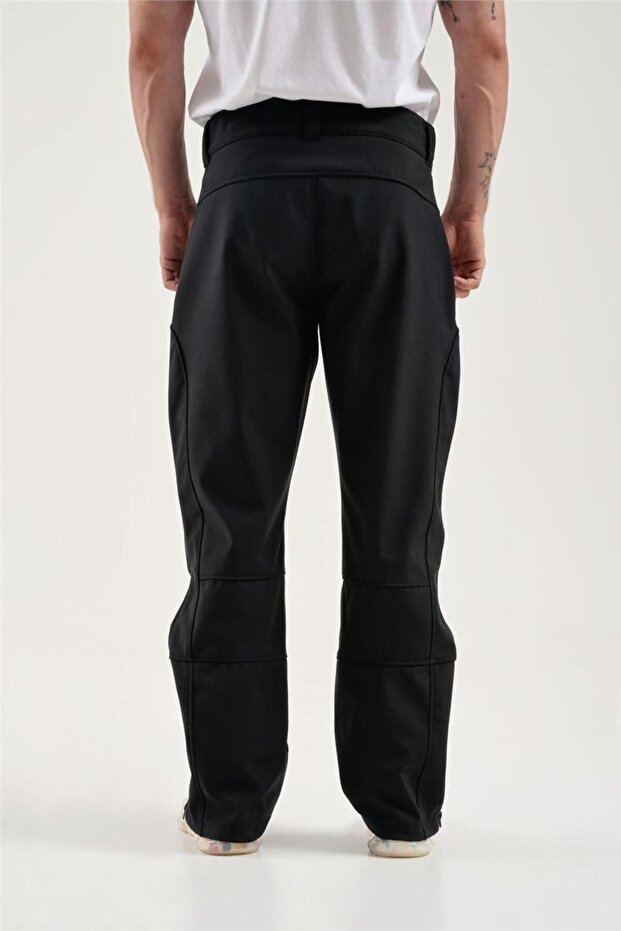 Erkek Siyah Softshell Kayak Pantolon 2313005 - 6