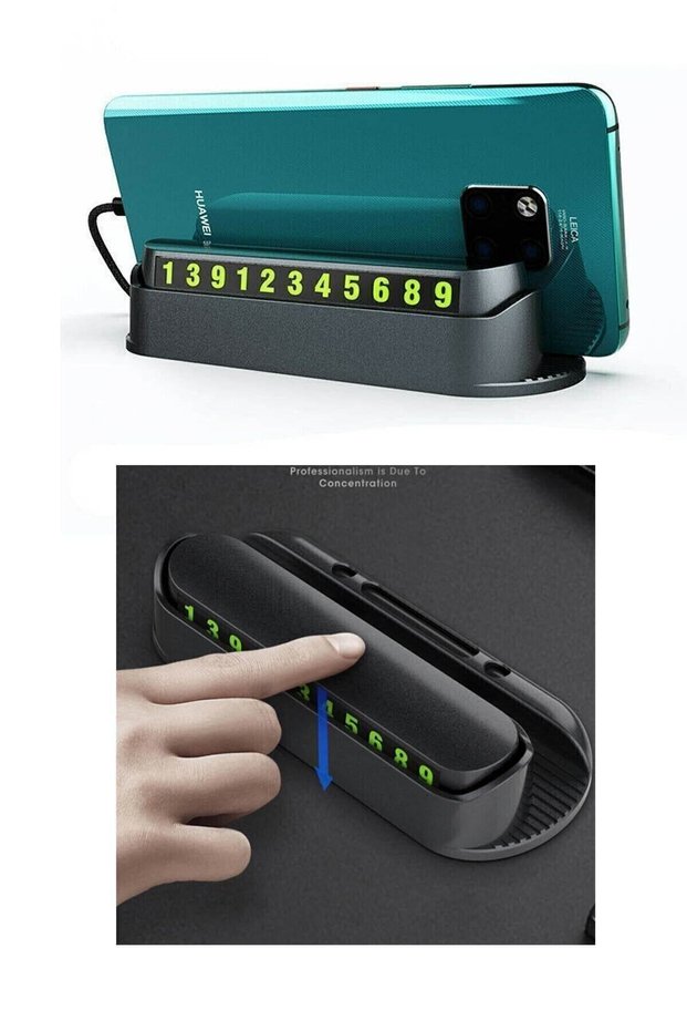 In-Car Scented Parking Number Parktel Phone Number Changeable Scent Card Holder