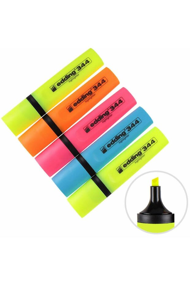 344 قلم تمييز مختلط 5 قطع × 5 عبوات - 1