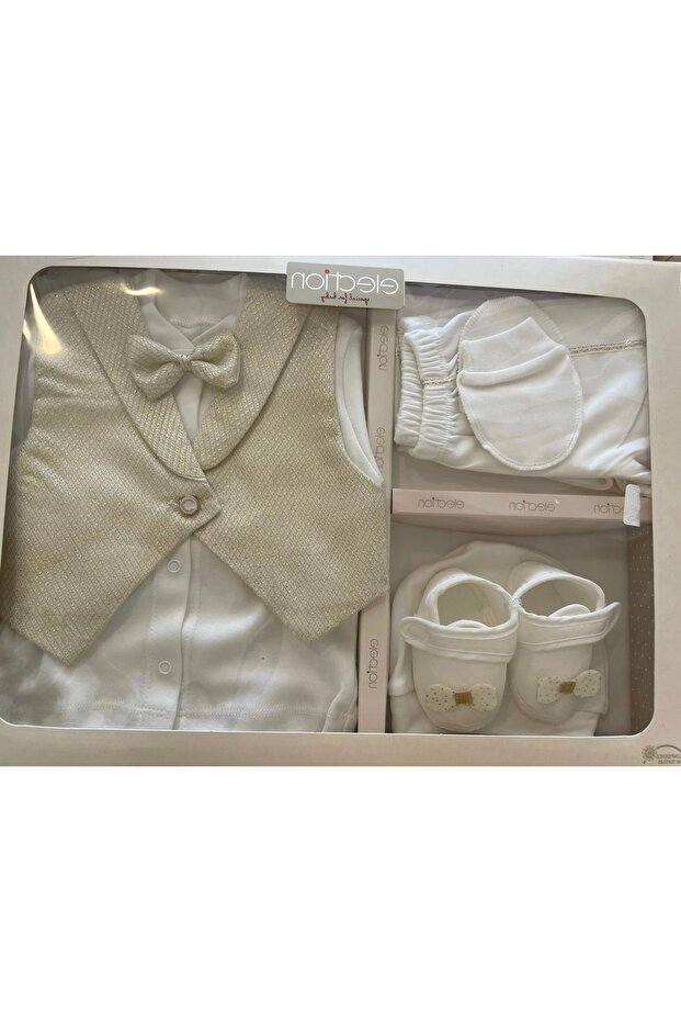 Baby Newborn 100% Cotton 6-Piece Special Day Mevlüt Circumcision Set with Vest