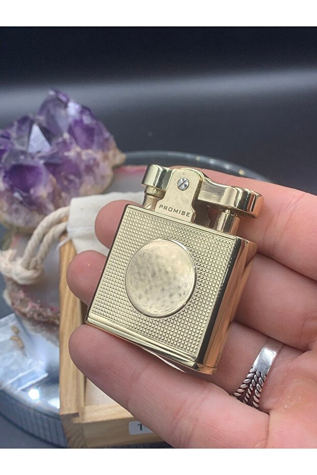 Kişiye Özel Isim Yazılabilen Benzinli Gold Çakmak - 4