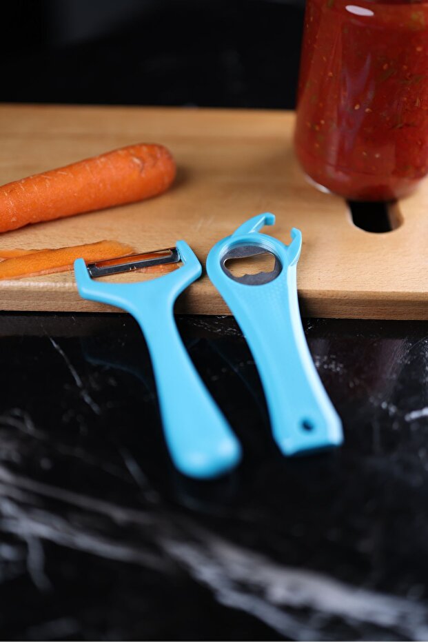 Bottle Opener and Peeler Can Opener Set of 2