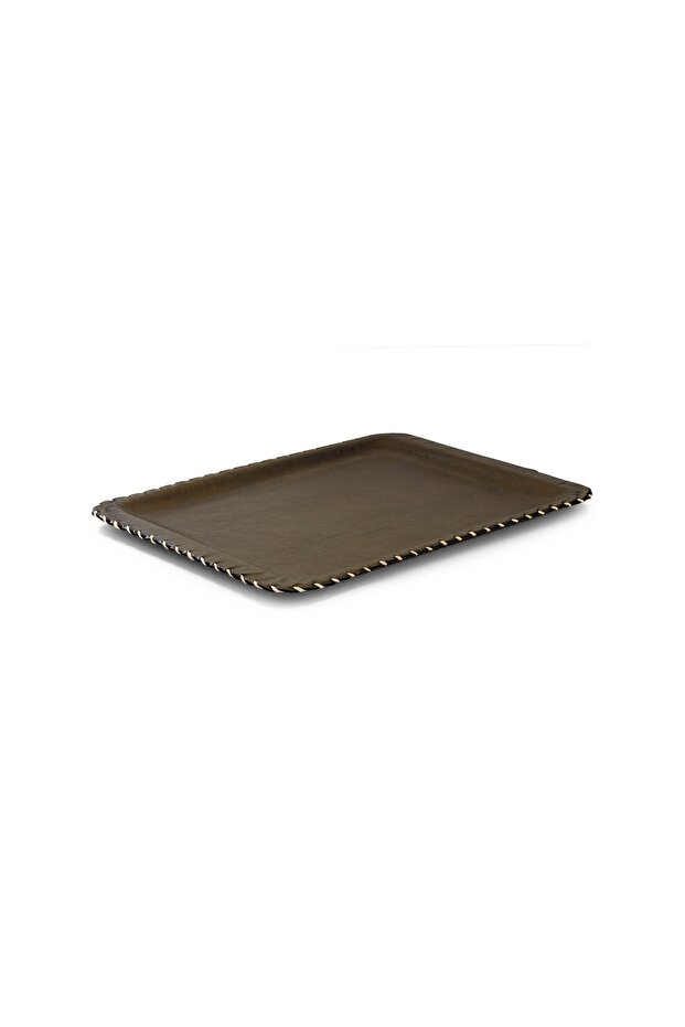 Leather Tray - Handmade, 1 Piece, 32x44 cm, Brown, LT3244