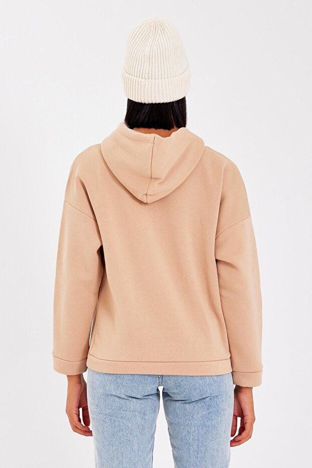 Kadın Kapüşonlu Sweatshirt - 6